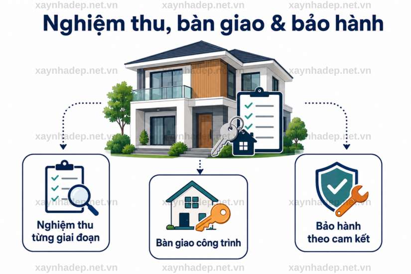 Các hạng mục trong dịch vụ xây nhà trọn gói gồm những gì