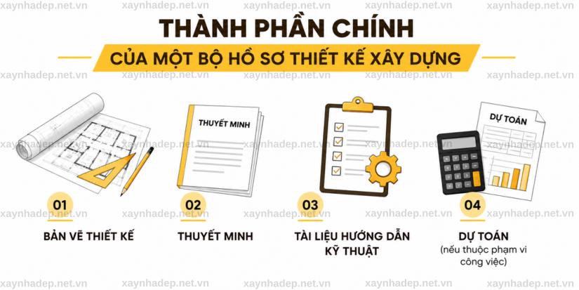 Hồ sơ thiết kế xây dựng gồm những gì