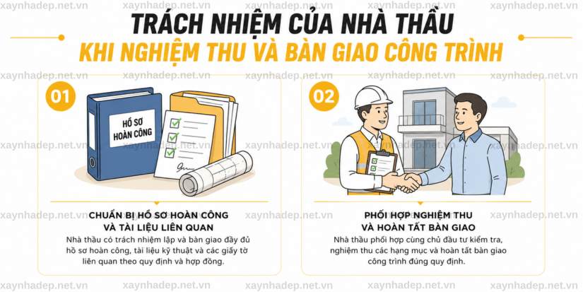 Nhà thầu xây nhà trọn gói chịu trách nhiệm những gì?