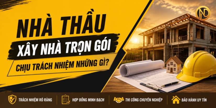 Nhà thầu xây nhà trọn gói chịu trách nhiệm những gì?