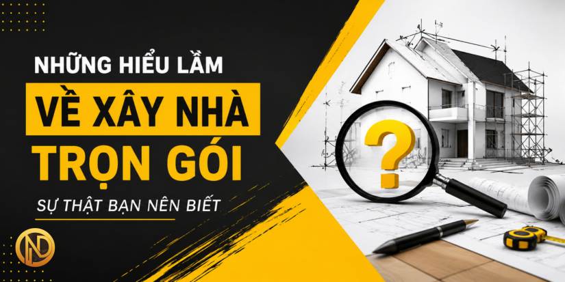 Những hiểu lầm thường gặp về dịch vụ xây nhà trọn gói và sự thật gia chủ cần biết