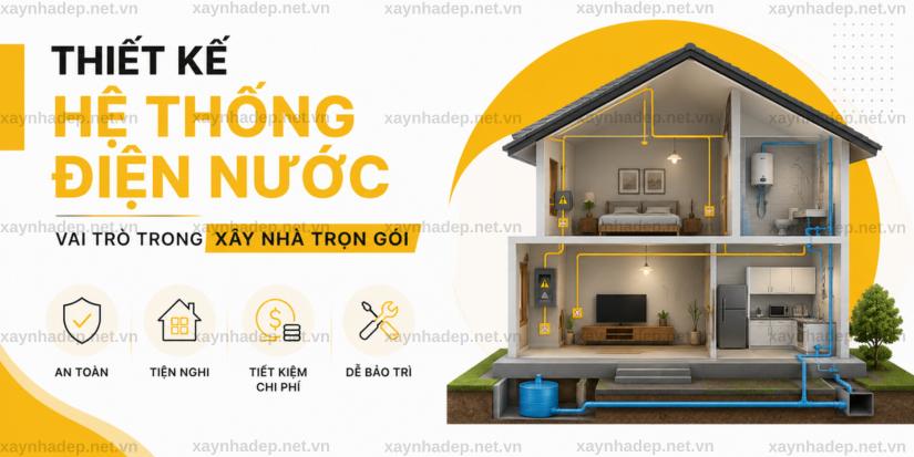 Thiết Kế Hệ Thống Điện Nước Trong Xây Nhà Trọn Gói