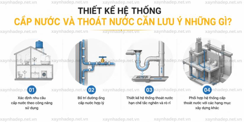 Thiết Kế Hệ Thống Điện Nước Trong Xây Nhà Trọn Gói