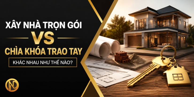 Xây nhà trọn gói và chìa khóa trao tay khác nhau như thế nào