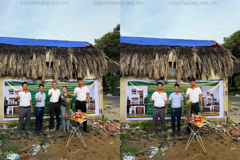 Nhà phố 3 tầng 5x25 hiện đại của chị Phường, Đồng Nai | Xây Nhà Trọn Gói |