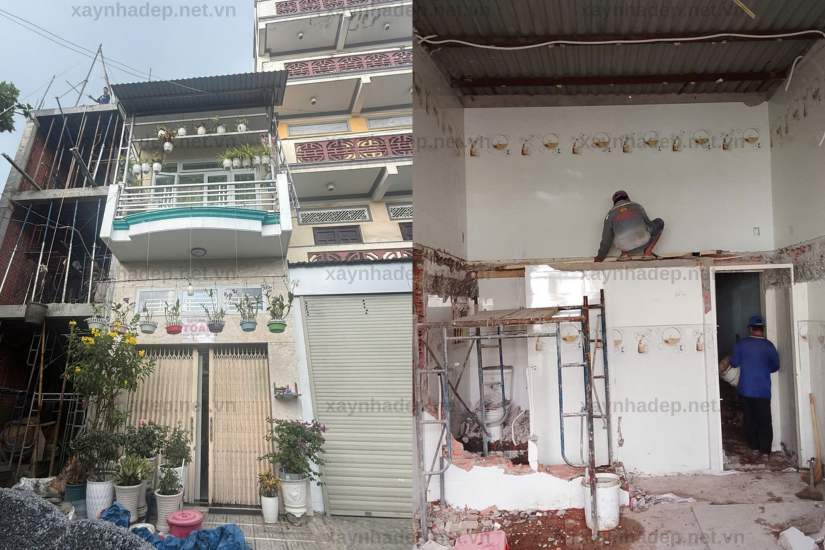 Sửa nhà nâng tầng chú An, Gò Vấp, TPHCM
