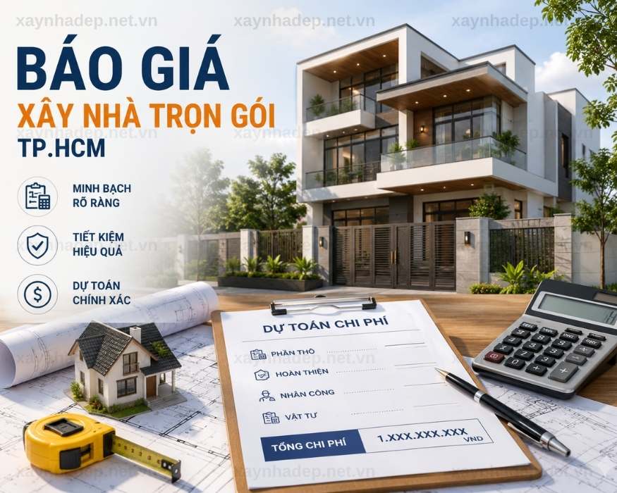 Báo giá dịch vụ xây nhà trọn gói tphcm mới nhất