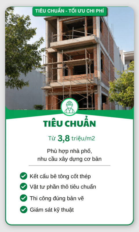 Gói xây thô tiêu chuẩn