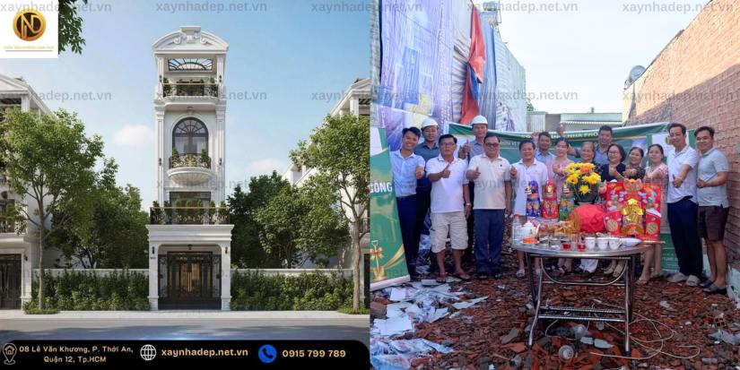 Lễ động thổ công trình nhà phố tân cổ điển tại Đông Thạnh, Hóc Môn