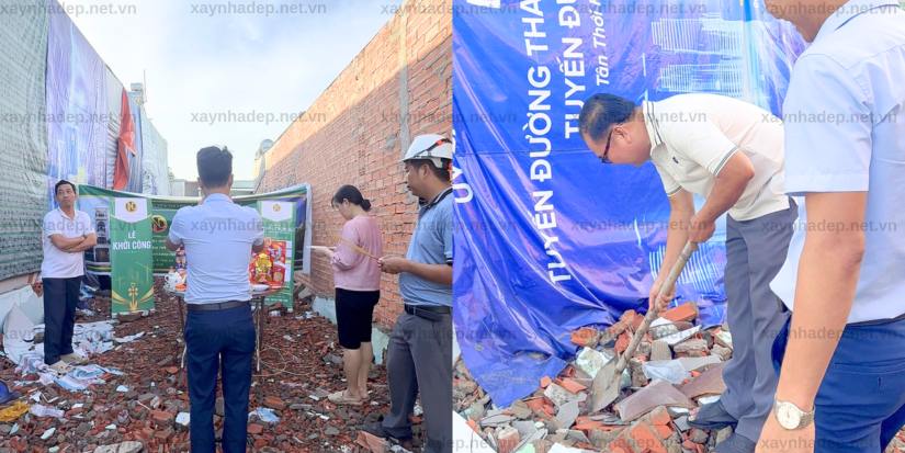 Lễ động thổ công trình nhà phố tân cổ điển tại Đông Thạnh, Hóc Môn