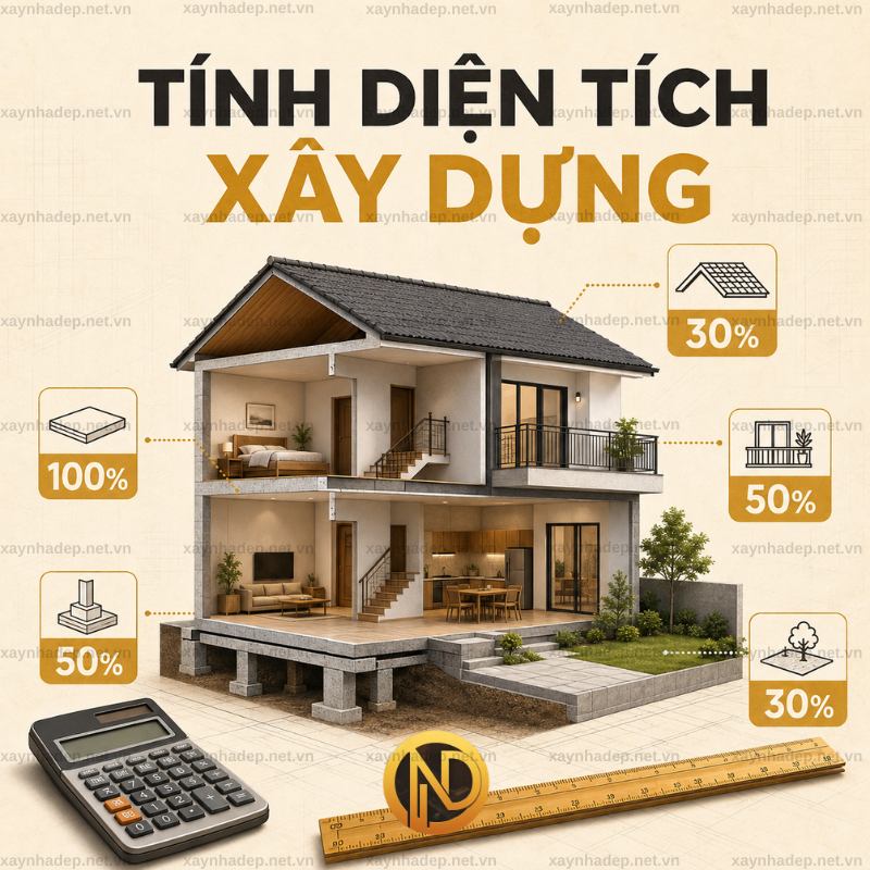 Cách Tính Diện Tích Xây Dựng