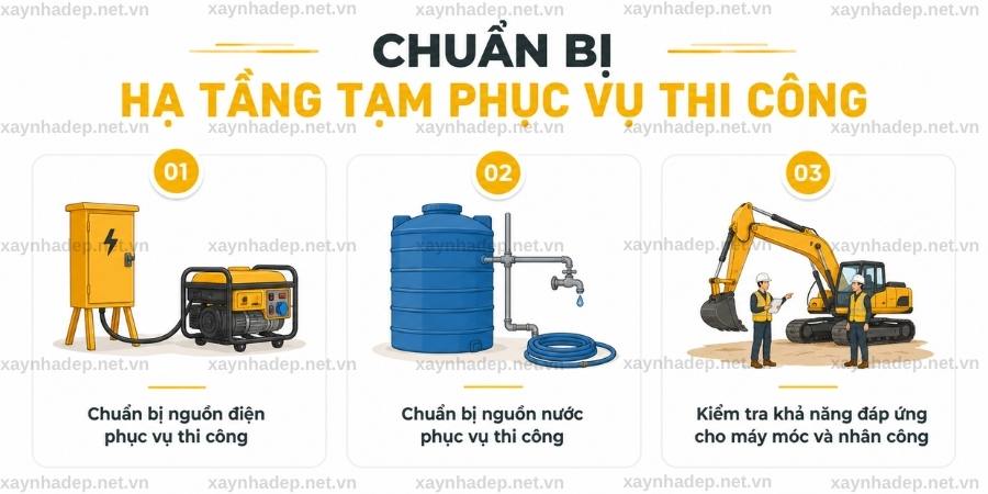 Chuẩn Bị Mặt Bằng Trước Khi Khởi Công