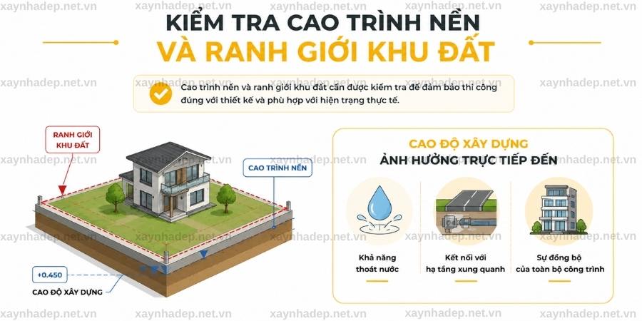 Chuẩn Bị Mặt Bằng Trước Khi Khởi Công