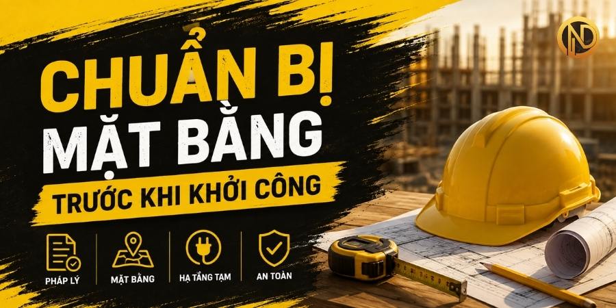 Chuẩn Bị Mặt Bằng Trước Khi Khởi Công