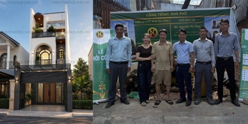 Công trình nhà phố chị Nhự, Đông Thạnh