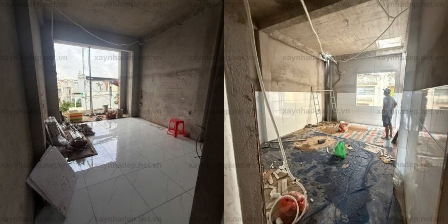 CẬP NHẬT TIẾN ĐỘ CÔNG TRÌNH SỬA CHỮA, CẢI TẠO NÂNG TẦNG NHÀ CHÚ AN TẠI GÒ VẤP