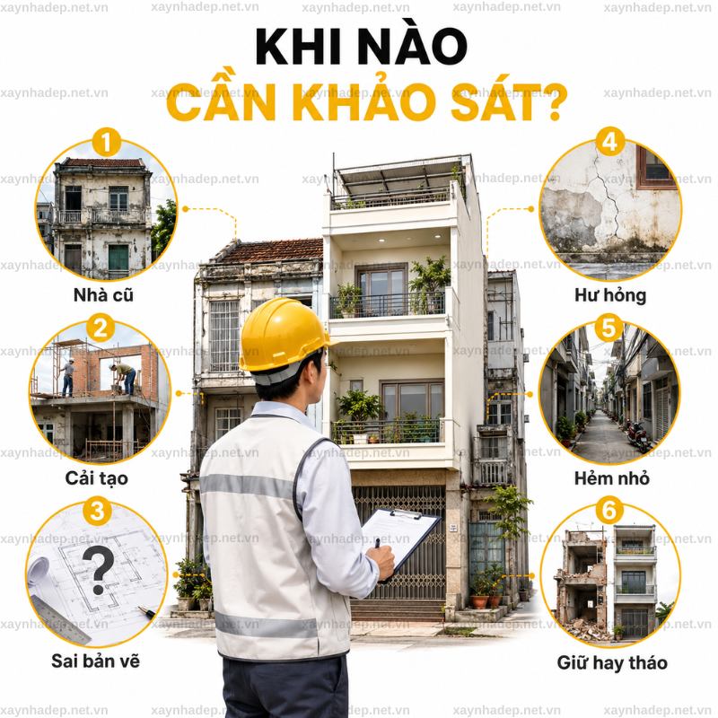 Khảo sát hiện trạng công trình gồm những gì và thực hiện ra sao?