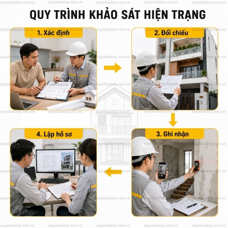 Khảo sát hiện trạng công trình gồm những gì và thực hiện ra sao?