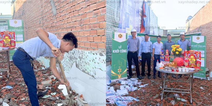Lễ động thổ công trình nhà phố tân cổ điển tại Đông Thạnh, Hóc Môn