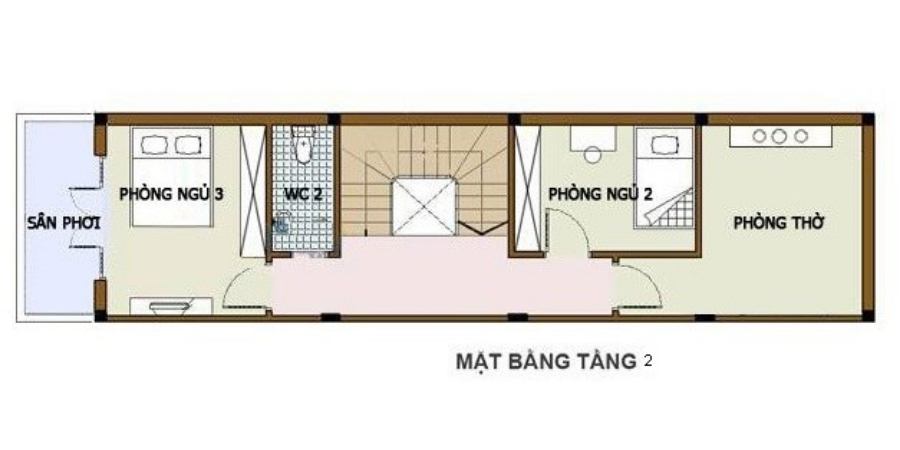 Mẫu Nhà Phố 2 Tầng Hiện Đại 4x12