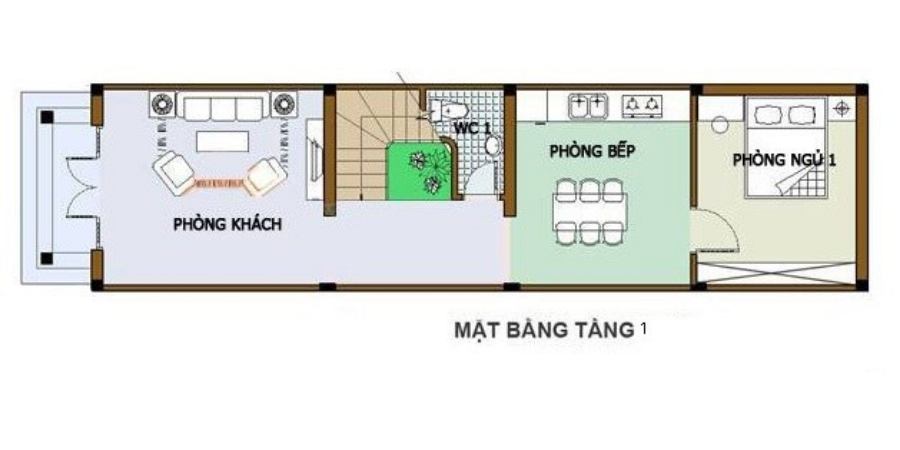 Mẫu Nhà Phố 2 Tầng Hiện Đại 4x12