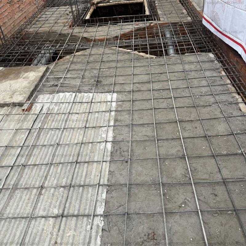 Thi công đài cọc nhà anh Hùng tại Đông Thạnh, Hóc Môn