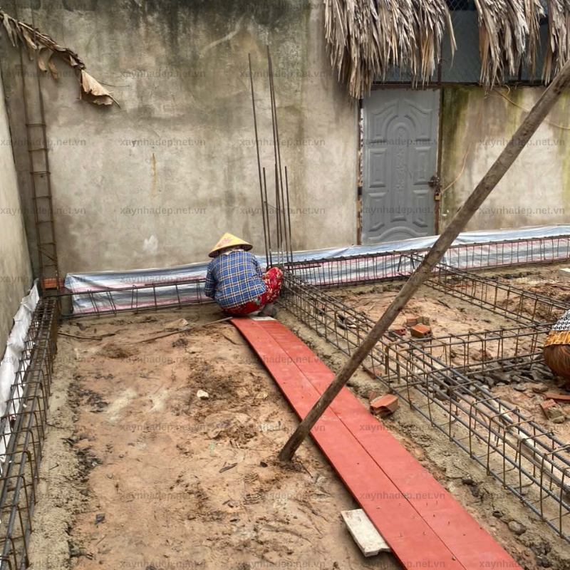 Thi công móng nhà phố 1 trệt 2 lầu tại Tam Phước, Đồng Nai