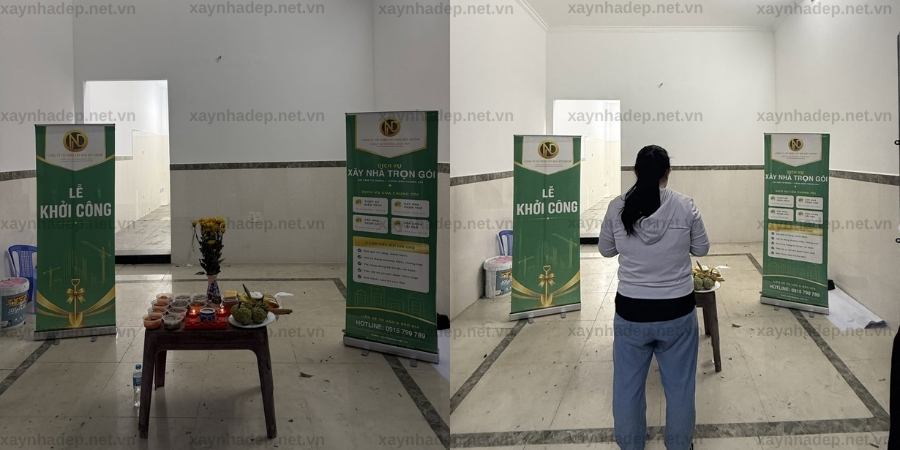 Lễ khởi công & chuẩn bị công trường