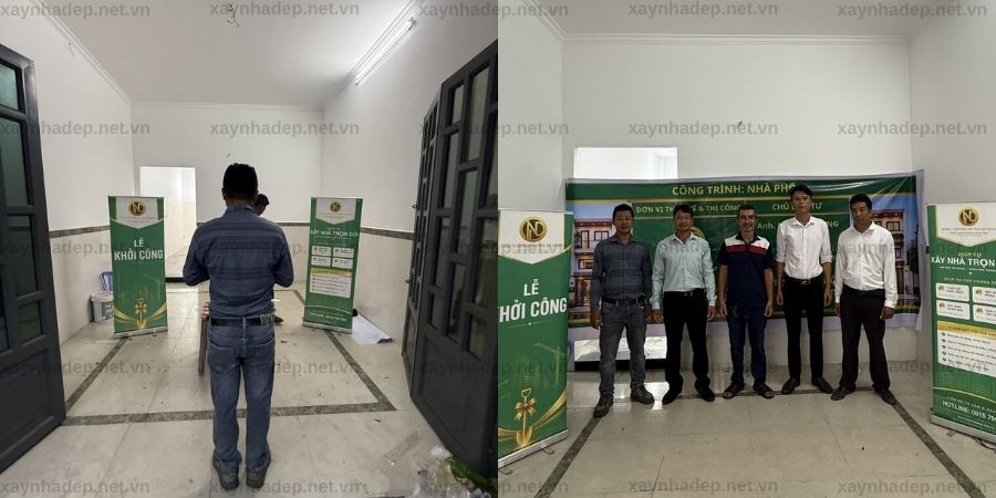 Lễ khởi công & chuẩn bị công trường