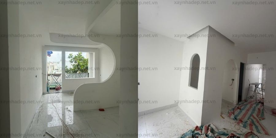Hoàn thiện nhà phố 3 tầng hiện đại, anh Bình, Gò Vấp