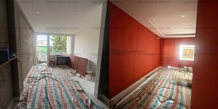 Hoàn thiện nhà phố 3 tầng hiện đại, anh Bình, Gò Vấp