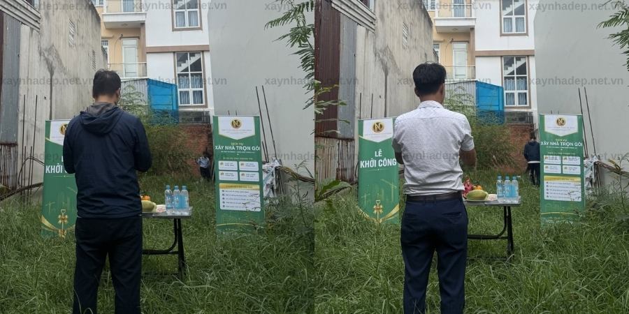 ký hợp đồng động thổ anh Vui