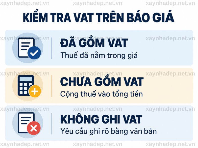 Báo Giá Xây Nhà Trọn Gói Đã Bao Gồm Thuế VAT Chưa