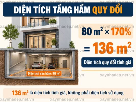 Cách Tính Diện Tích Tầng Hầm