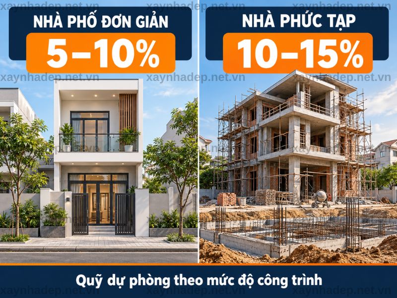 Dự Toán Phát Sinh Khi Xây Nhà