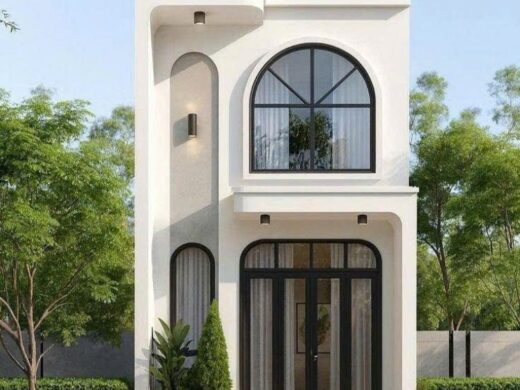 Mẫu nhà phố 2 tầng 4x15 phong cách hiện đại tối giản