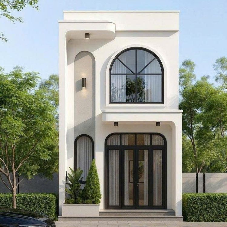 Mẫu nhà phố 2 tầng 4x15 phong cách hiện đại tối giản
