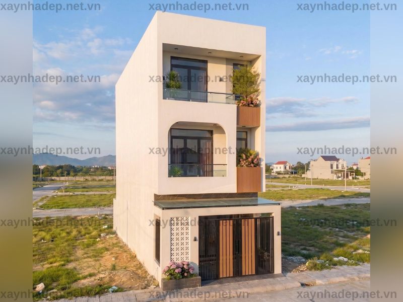 Mẫu nhà phố 3 tầng 5x16 hiện đại