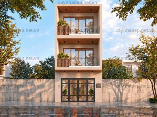 Mẫu nhà phố 3 tầng hiện đại 5x18m