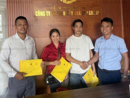 Xây Nhà Đẹp Group ký kết hợp đồng xây dựng nhà ở và nhà xưởng tại Vĩnh Lộc A