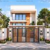 Mẫu nhà cấp 4 gác lửng 6×23m hiện đại