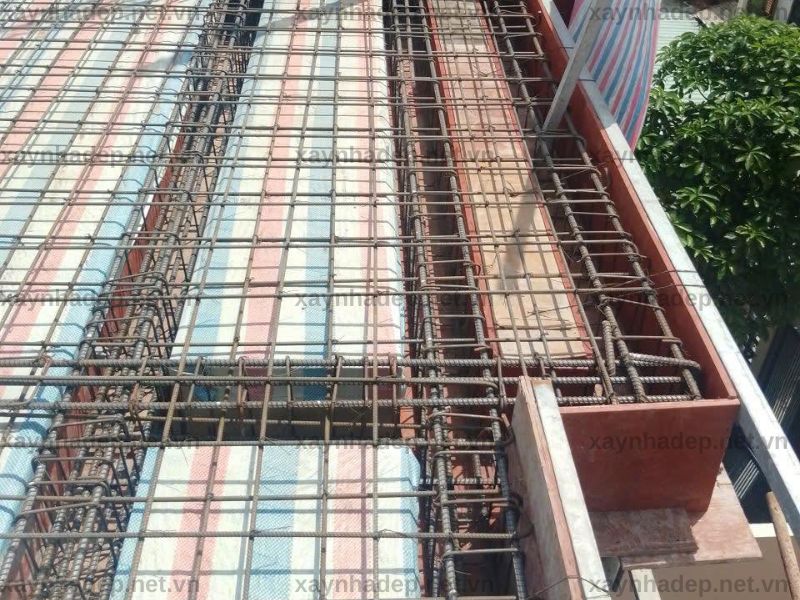 Đổ bê tông sàn nhà anh Lê Quang Vui tại phường Thới An, TP.HCM