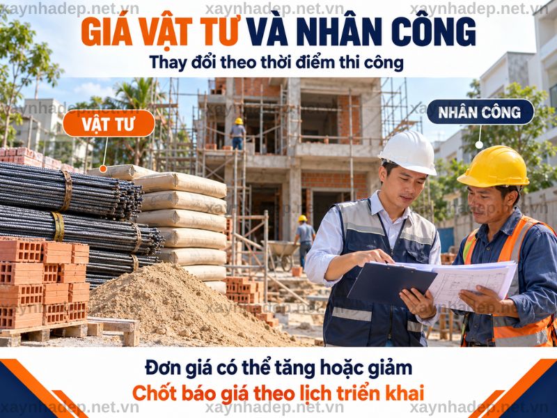 Thời điểm khởi công có ảnh hưởng đến giá xây nhà không