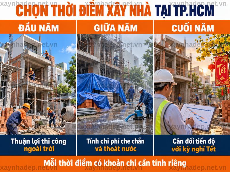 Đầu năm, giữa năm và cuối năm có lợi thế chi phí khác nhau