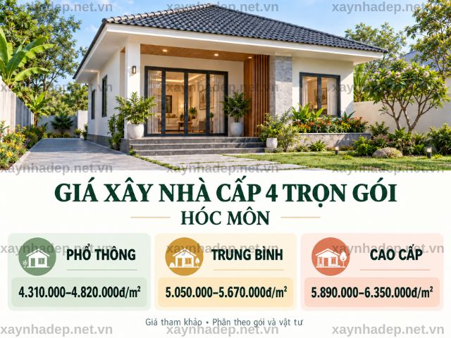 Xây nhà cấp 4 trọn gói Hóc Môn